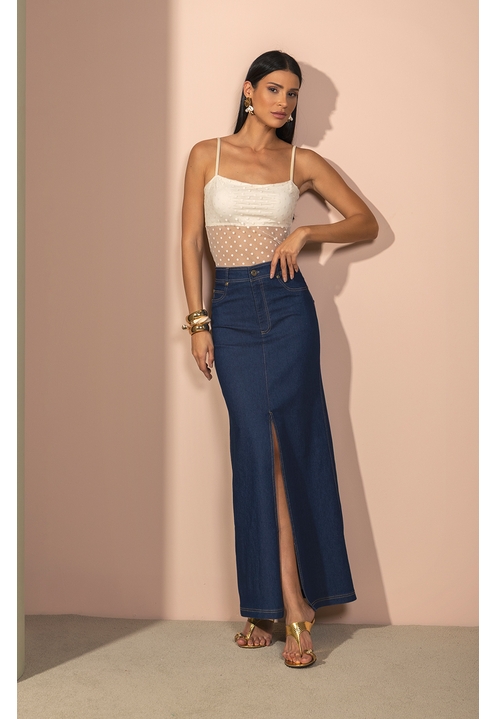 Saia Stacy Blue Denim - 4