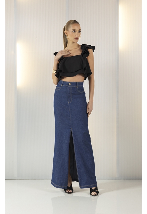 Saia Stacy Blue Denim - 1