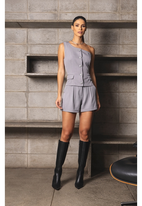 Short Keira Cinza - 4