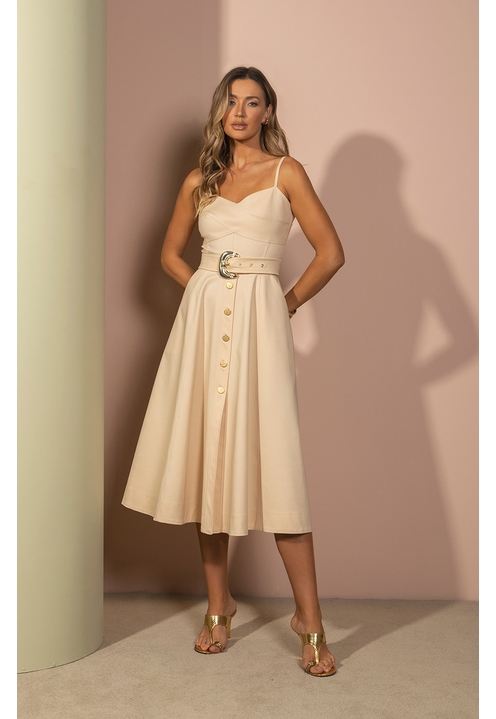 Vestido Beth Cru - 1